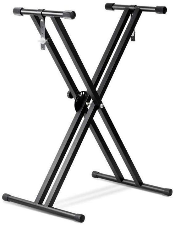 Piano/Keyboard Stand With Locking Stands Double X Shape