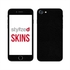 Stylizedd Premium Vinyl Skin Decal Body Wrap For Apple Iphone 7 - Fine Grain Leather Black