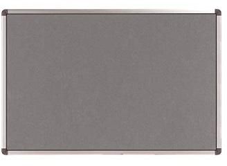 Nobo Basic Aluminium Felt Notice Board 900 x 1200 mm - Grey