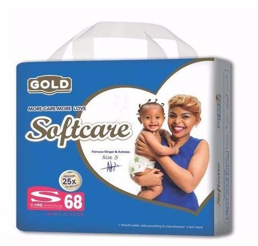 Softcare Diaper Gold Jumbo Small 68s (3-6kgs)