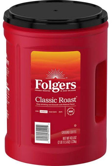 Folgers Classic Roast Medium Ground Coffee 1.44kg
