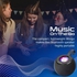 Promate LED Bluetooth Speaker, Dynamic 5W True Wireless Speaker with Long Battery Life Micro SD Card Slot, USB Media Port, 360 Surround Sound and Colorful LED Light for Home and Outdoor, Juggler-Black