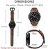MroTech compatible with Huawei Watch 2 Classic,GT Active/Elegant,GT 2 46mm Quick Release Band Replacement for Samsung Galaxy Watch 46mm/Gear S3 Frontier/Classic 22mm Quick Release Leather Strap Brown