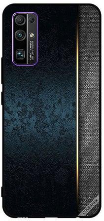 Protective Case Cover For Honor 30 Dark Green Leather Pattern