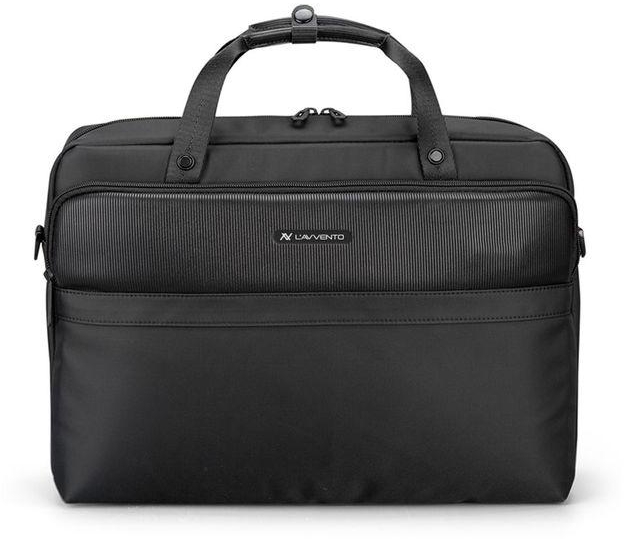 L'Avvento (BG705) Laptop Shoulder Bag Fits Up To 15.6" - Black