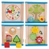 Kidcia Toys My First Bead Maze Roller Coaster Multifunctional Wooden Activity Cube Center Early Learing Toys for Toddlers