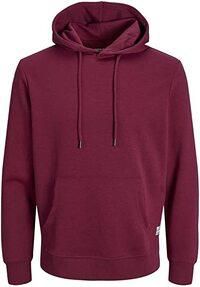 Plain Casual unisex Pullover Hoodie Sweatshirt with Pockets (RED,3XL)