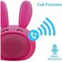 Apple iPad Pro Bluetooth Speaker, Mini Bluetooth V4.1 Cute Animal Wireless Speaker with Built-in Microphones and 3W Powerful Rich Sound for Tablets, Promate Bunny Pink