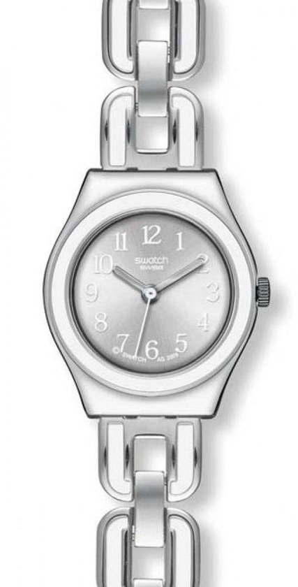 Swatch Silver Stainless Silver dial Watch for Women's YSS254G