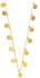 الوان - طقم مجوهرات مكون من عقد وسوار مطلي بالذهب للنساء من اكسيسوريز - EE3686NBMG