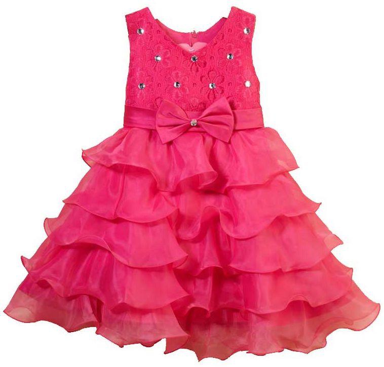 Shift Dress For Girls Size 4 - 5 Years , Red