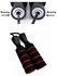 Fully Adjustable Jump Rope With Bearing - Black/Red