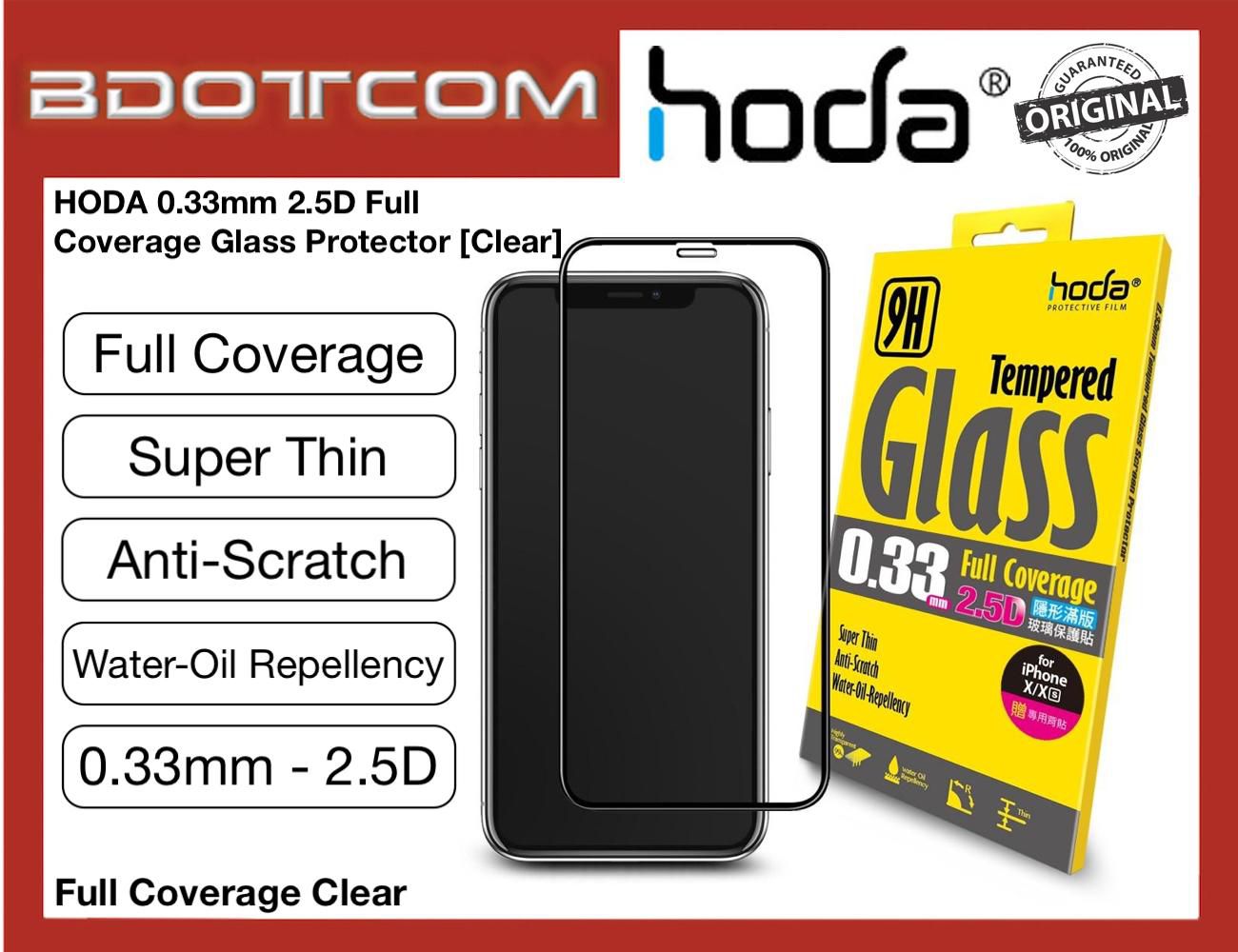HODA 0.33mm 2.5D Glass Protector for Apple iPhone 11 Pro ( Clear)