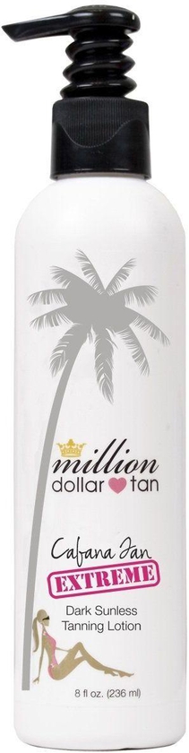 Million Dollar Tan's Cabana Tan Extreme Dark Sunless Tanning Lotion 8oz