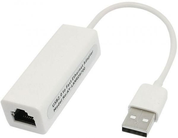 USB 2.0 Ethernet 10/100Mbps RJ45 Network LAN Card Adapter 3 Port USB Hub