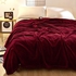 Fabienne Silky Plain Microfiber Bed Blanket Single Size Maroon
