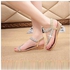 Fashion Hiamok_Woman Summer Sandals Rhinestone Flats Platform Wedges Shoes Flip Flops GD 37