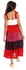 Kady Off-White, Red, Beet & Eggplant Tiered Dress