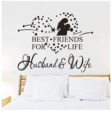 Wall Decals For Bedroom Home Decor Waterproof Wall Stickers Black 65x80cm