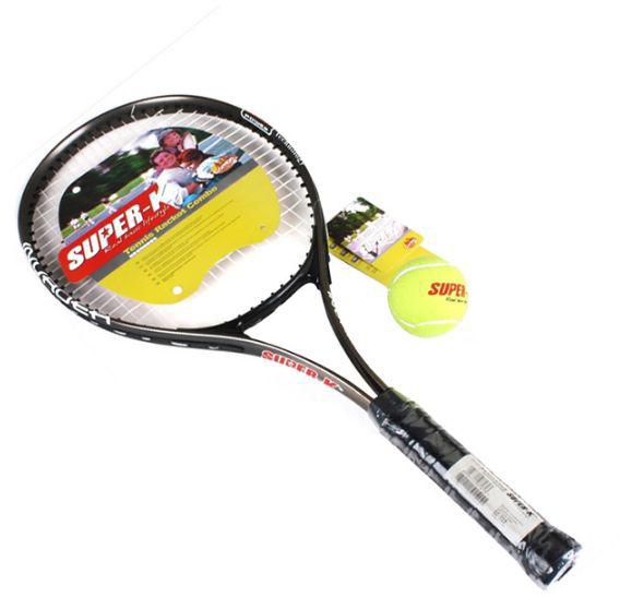 Super-K Aluminum Tennis Racket with Ball