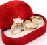 India Gold Wedding Ring Set.