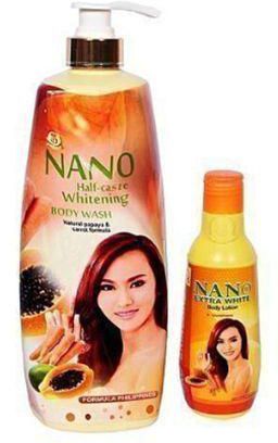 Nano Extra White NANO HALFCASTE WHITENING LOTION AND SHOWER BATH