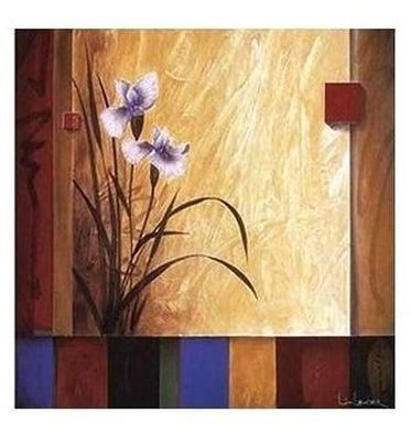 Decorative Wall Poster Beige/Blue/Red 32x32cm