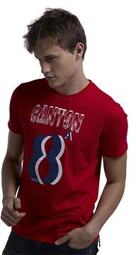 New Arrival Men's 100% Cotton Comfortable Print T-Shirt Red S