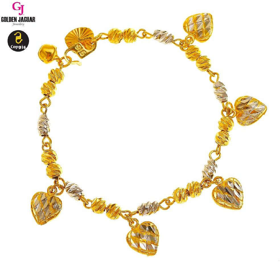 GJ Jewelry Emas Korea Bracelet - Love Strawberry Mix 2280509-1