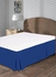 Egyptian Cotton Pleated Bed Skirt Cotton Royal Blue Super King