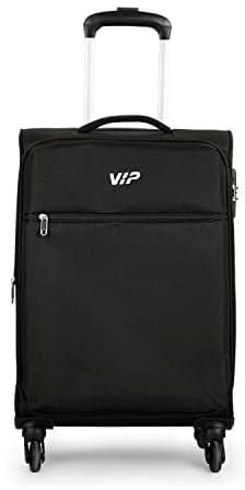 VIP Unisex Tivoli Soft Shell Spinner Wheels Luggage, Black, 28 x 38 x 58 cm