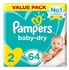 Pampers Baby Dry Newborn Diapers, Size 2, 3-8 Kg, Jumbo Pack, 64 Diapers, with Wetness Indicator and Leakage Protection