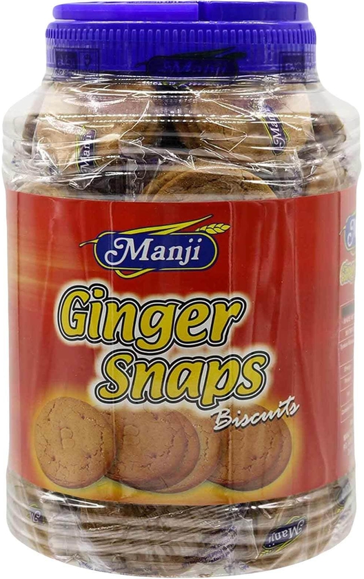 Manji Ginger Snaps Biscuits Jar 1kg