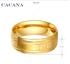 Women Ring of Stainless Steel Braided lines slanting gold-plated 18 carat (size 9) NO.R52