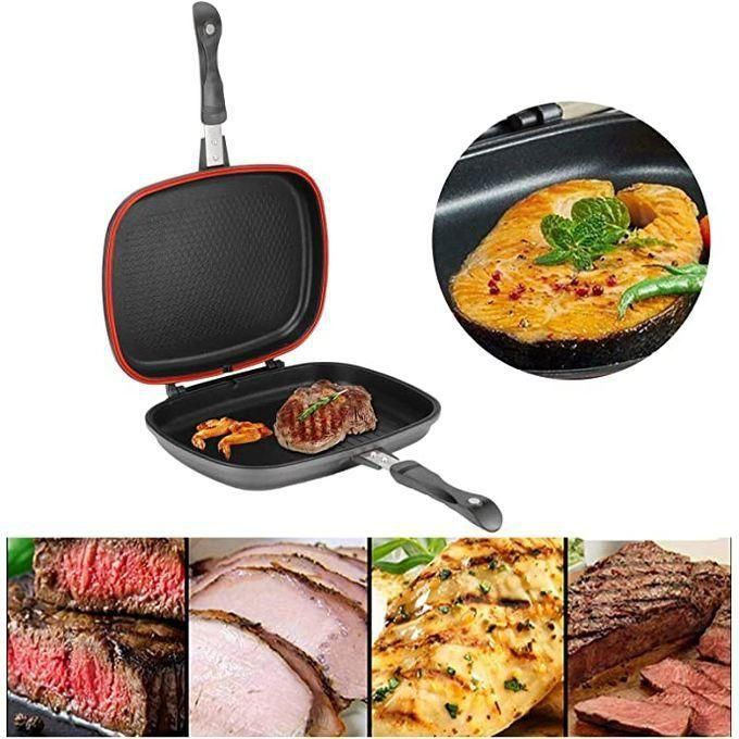 Dessini Double-sided Frying Pan 36cm, 40cm BBQ Grill Pan Cooking GRILL PAN