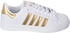 Toobaco White & Gold Fashion Sneakers For Men