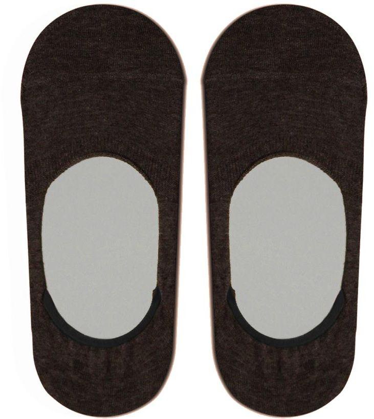 Invisible Non Slip Men Women Bamboo Fiber Loafer Boat socks Liner Low Cut No Show Socks - Brown