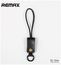 Remax RC-034i Western Keychain Leather Data Charging Lightning USB Cable for Apple - Black