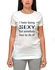 Printed 115 Front Painted T-Shirt For Women-White, Medium