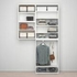 PLATSA Wardrobe w 6 doors, Fonnes white, 140x42x241 cm - IKEA