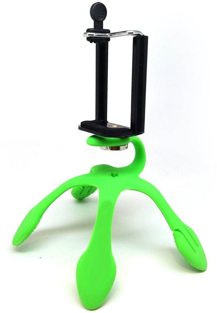 Margoun Mini Portable Flexible Gekko Tripod Mount Holder Compatible with iPhone 5/5s/5se/5c - green