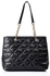 Ice Club Quilted Leather Shoulder Bag - Black