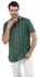 Clever Shirt Cotton Green Half Sleeve