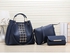 Fashion Blue Three in One Handbag