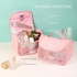 Travel Wash Bag - Frosted Cosmetic Bag - Large Capacity Waterproof Portable Hook Wash Organizer PVC Waterproof Cosmetic Case for Female Male Children