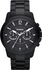 Fossil Men's Grant Chronograph Ion Pleated Watch FS4723 (Black)