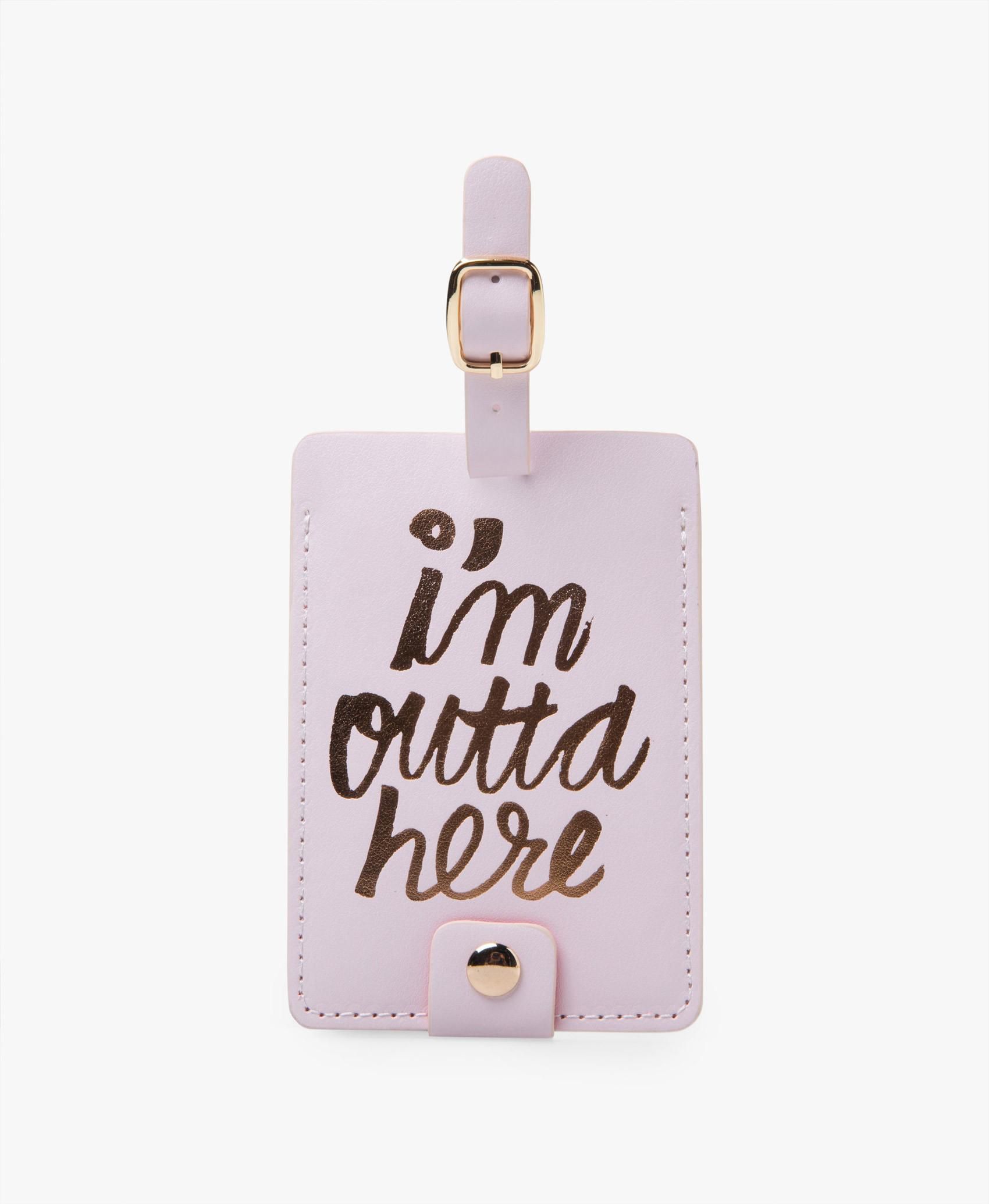 Outta Here Getaway Luggage Tag