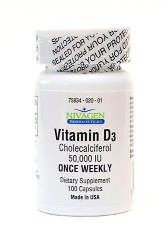 Nivagen Vitamin D3 50,000 IU (100)