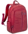 Riva Case 7560 Laptop Canvas Backpack 15.6" , Red