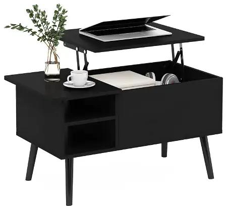 Coffee Table, 100 cm, Black - NCT117